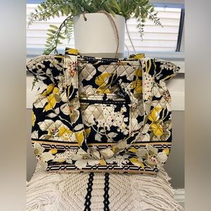 Vera Bradley Women's Tote Matching Dogwood Design | Gently Used 3 Piece Set